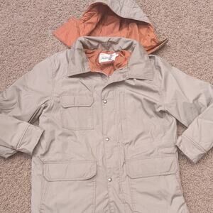 VTG Sears Fieldmaster Hooded Jacket Size Large Thinsulate Storm Shed Stormproof